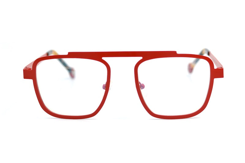 Kelinse Arnold Red Aviator Glasses