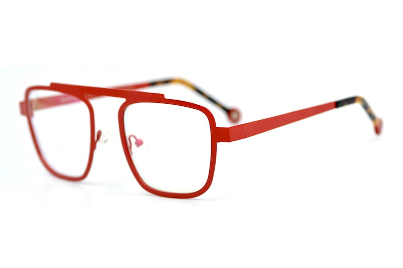 Kelinse Arnold Red Aviator Glasses