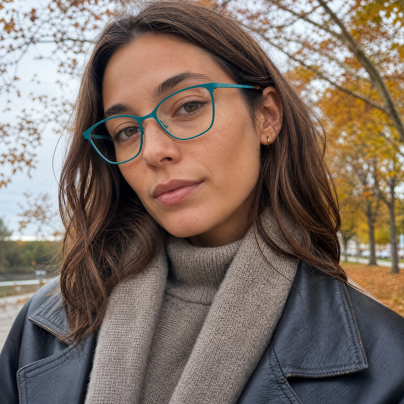 Kelinse Magda women's green glasses.
