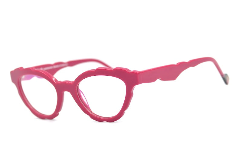 Kelinse Ofelia Glasses. Women's pink cat-eye glasses. Sustainable glasses.
