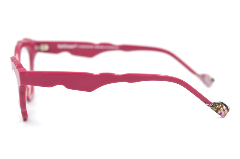 Kelinse Ofelia Glasses. Women's pink cat-eye glasses. Sustainable glasses.
