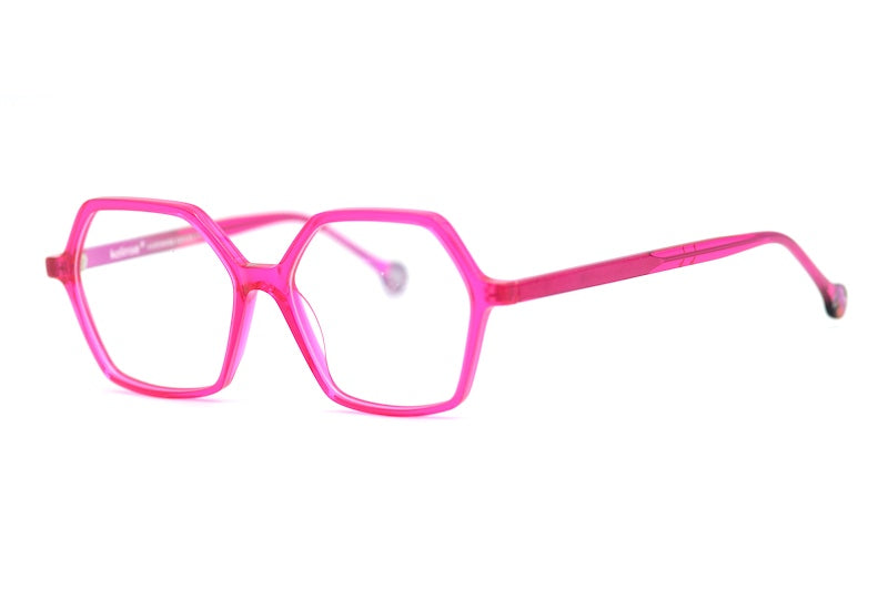 Kelinse Sophie glasses. Women's bright pink glasses. 