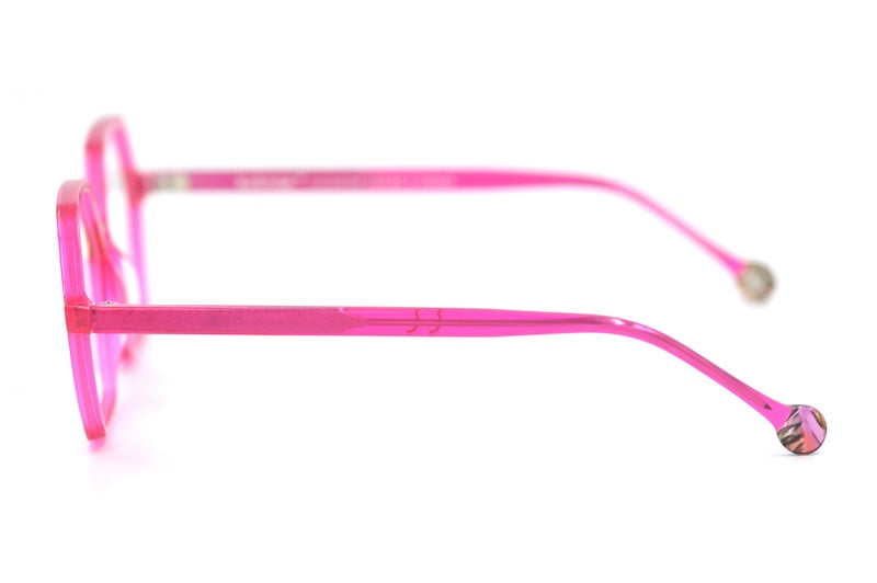 Kelinse Sophie glasses. Women's bright pink glasses. 