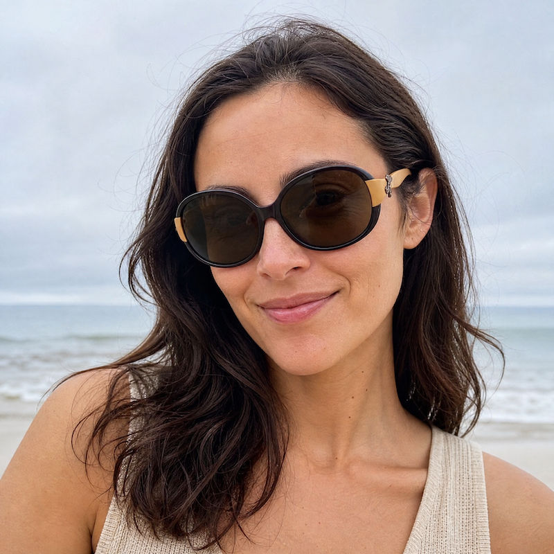 Lipsy 28 Women's Sunglasses. Oversized oval sunglasses. Sustainable sunglasses.