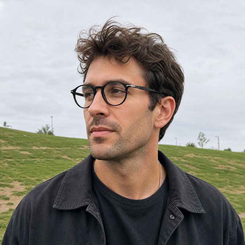 Persol 3092 Black Round Glasses