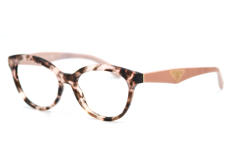 Prada VPR11R ROJ 101 Pink Brown Cat-Eye Women's Designer Glasses