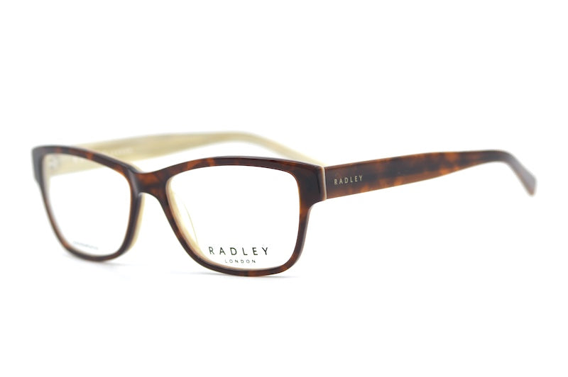 Radley Liberty designer glasses. Sustainable glasses. Radley women's glasses. Brown Radley glasses. 