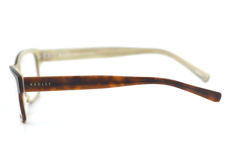 Radley Liberty designer glasses. Sustainable glasses. Radley women's glasses. Brown Radley glasses. 