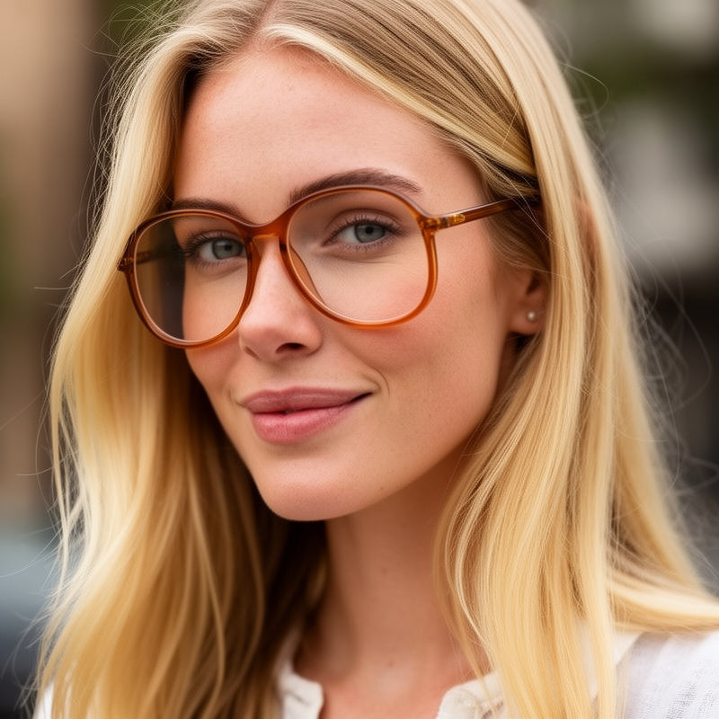Rahm 70s oversized vintage sustainable glasses. 
