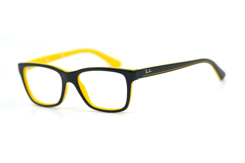 Ray-Ban 1536 3660 junior black and yellow designer glasses. 