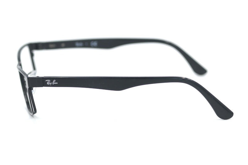 Ray-Ban 6238 Glasses. Black rectangular Ray-Ban glasses. Sustainable men's glasses.