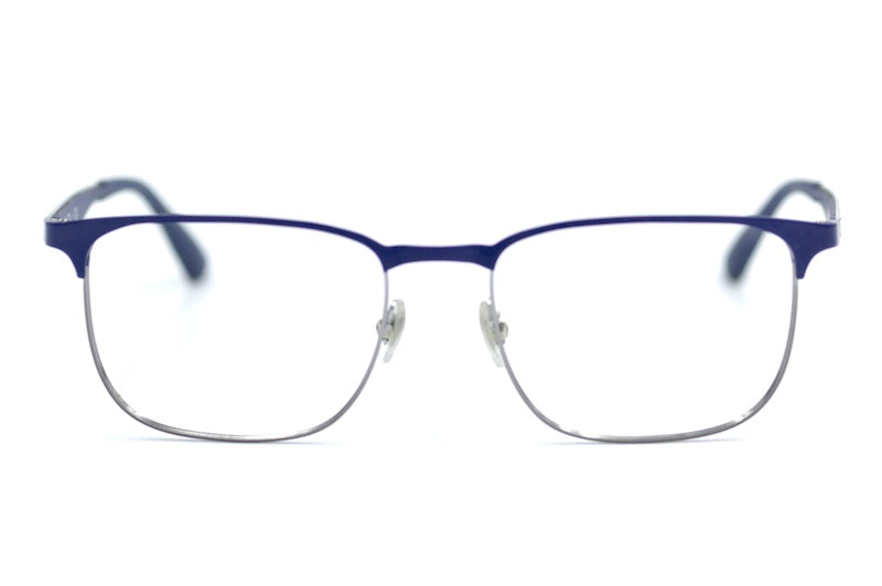 Ray-Ban 6363 men's blue metal glasses. Refurbished Ray-Ban glasses. Affordable Ray-Ban glasses.