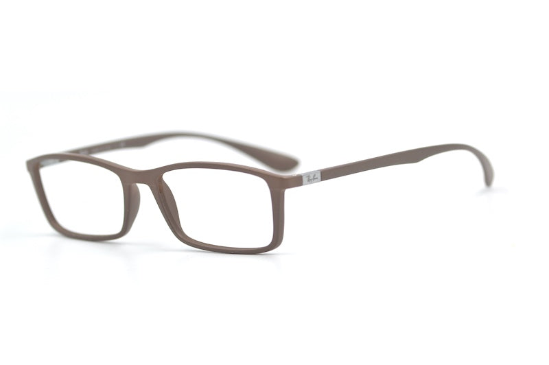 Ray-Ban 7048 5522 Taupe Rectangular Glasses
