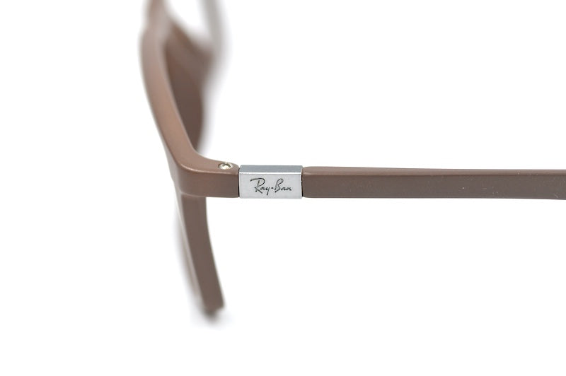 Ray-Ban 7048 5522 Taupe Rectangular Glasses