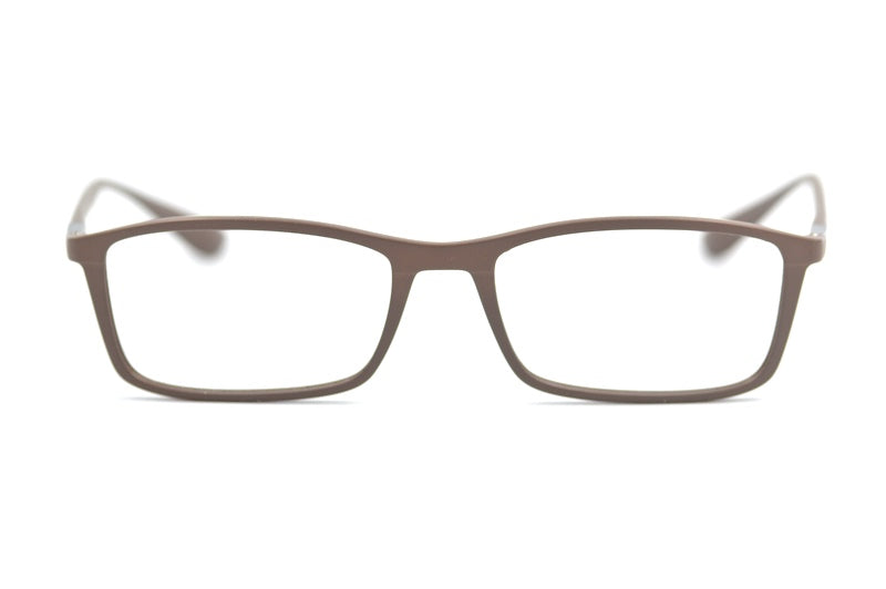 Ray-Ban 7048 5522 Taupe Rectangular Glasses