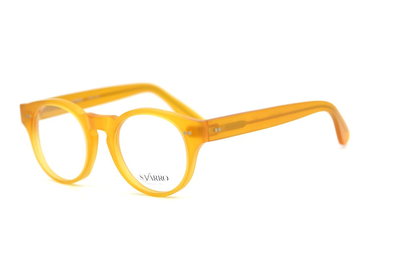 Safarro Gallipoli Round Ochre Glasses Angle View