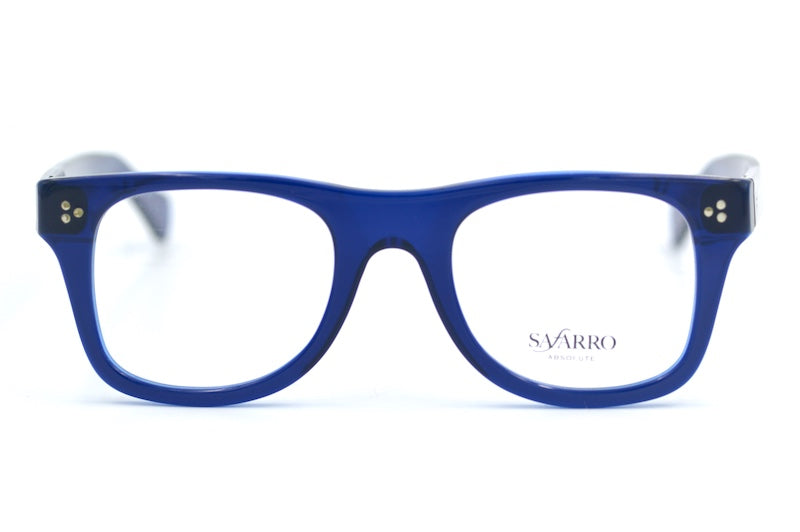 Safarro H165 Glasses. Men's blue square glasses. Men's stylish glasses online UK. 
