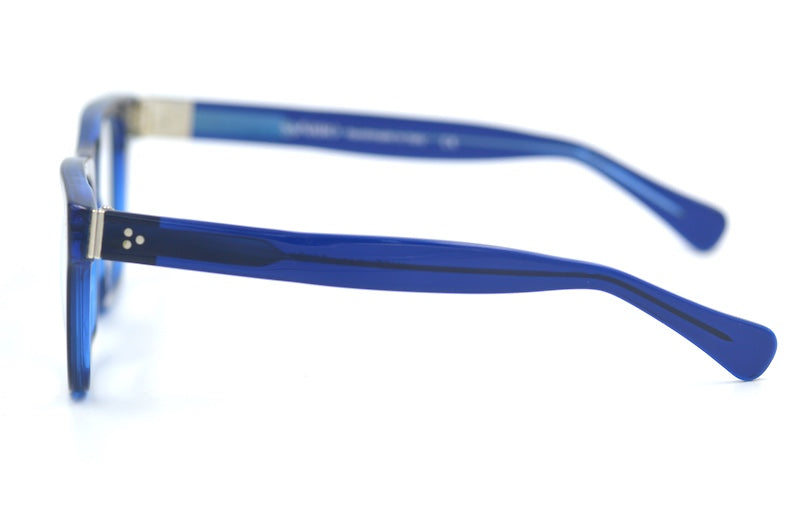 Safarro H165 Glasses. Men's blue square glasses. Men's stylish glasses online UK. 
