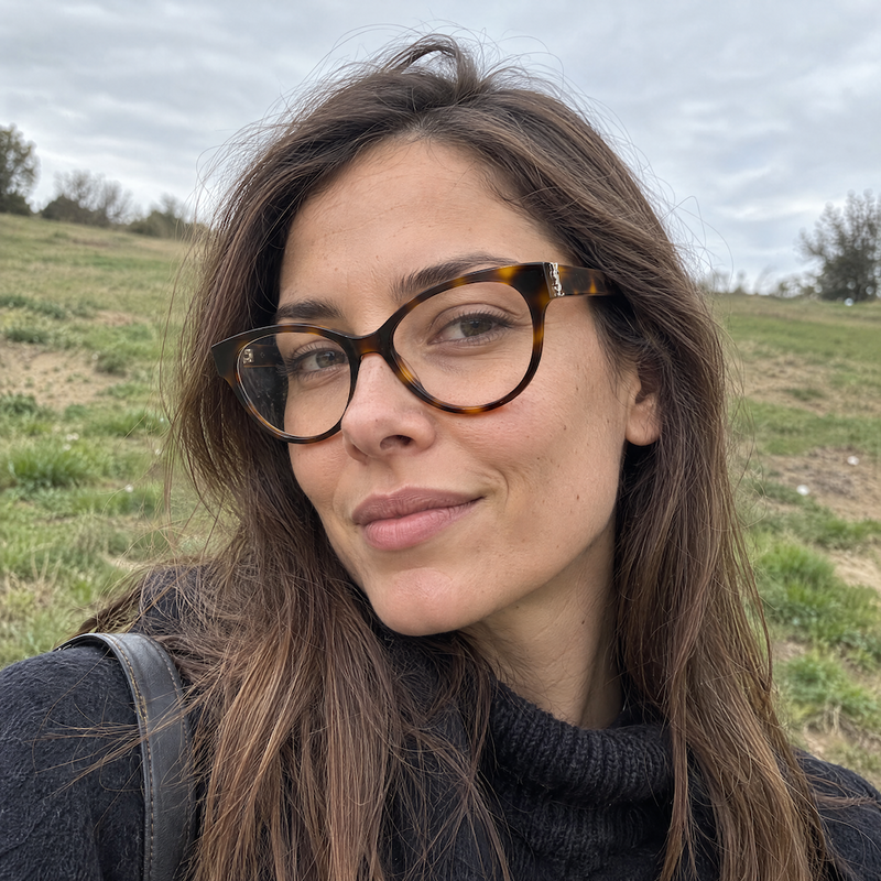 Saint Laurent SLM34 Brown Cat-Eye Women's Glasses Model