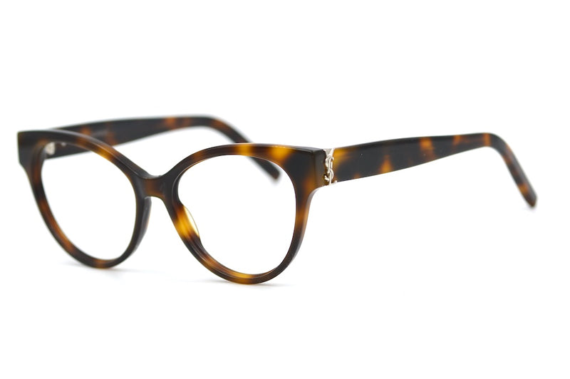 Saint Laurent SLM34 Brown Cat-Eye Women's Glasses Angle