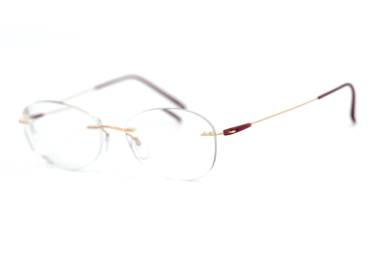 Silhouette 5500 women's rimless glasses. Sustainable Silhouette Rimless Glasses.