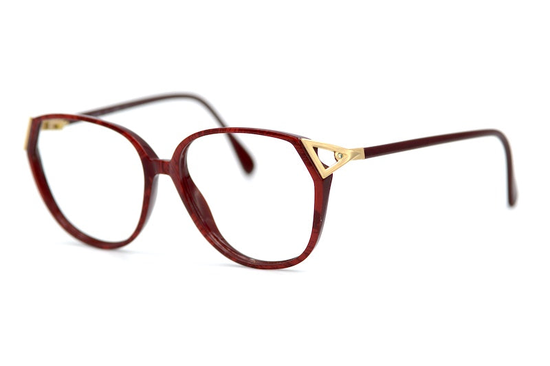 Silhouette M1731 Women's Red Oversized Vintage Glasses