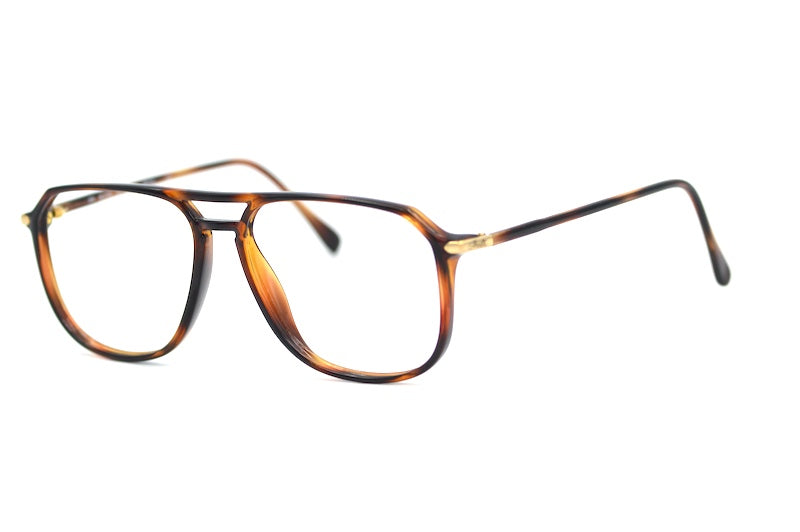 Silhouette M2736 Men's Brown Vintage Aviator Glasses