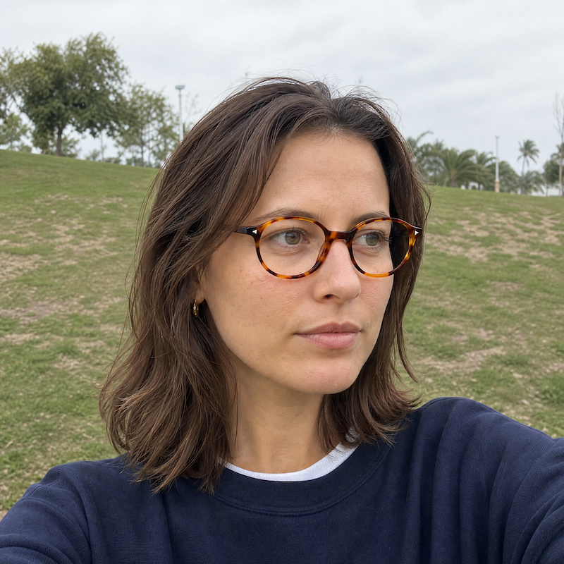 Tan 40s Style Glasses