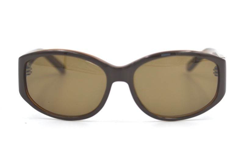 Ted Baker women's Lydia sunglasses. Brown oval shaped Ted Baker sunglasses. 