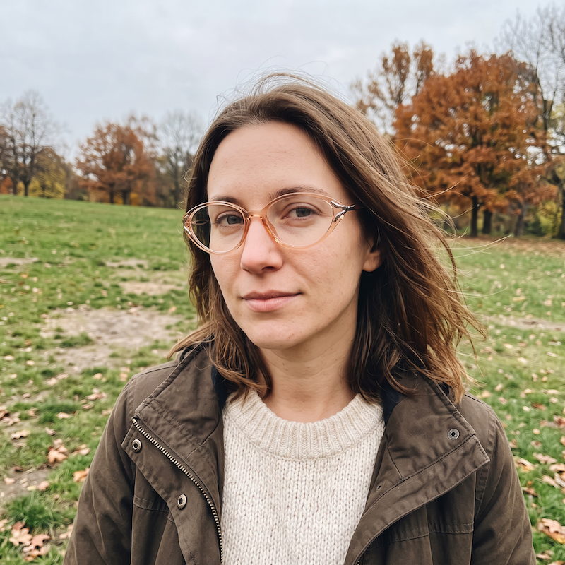 Tilly retro women's cat-eye glasses in peach with gold metal sides. 