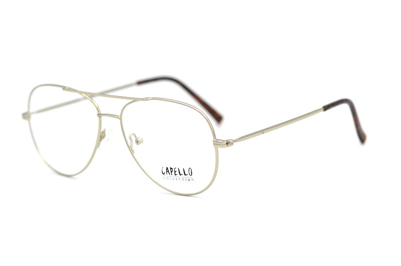 Tommy 27 men's silver aviator glasses angle view