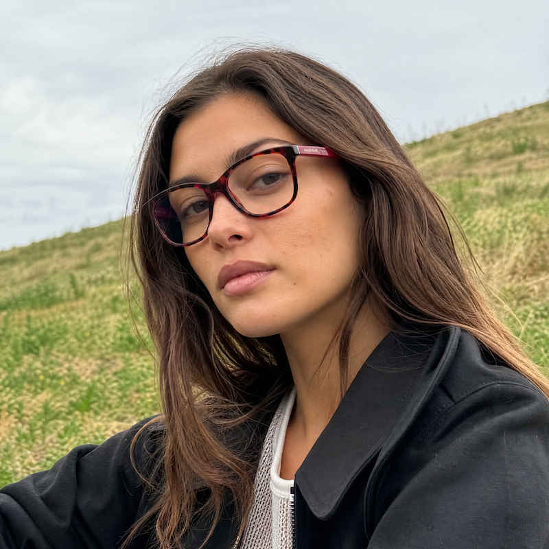 Tommy Hilfiger TH79 women's red designer glasses.