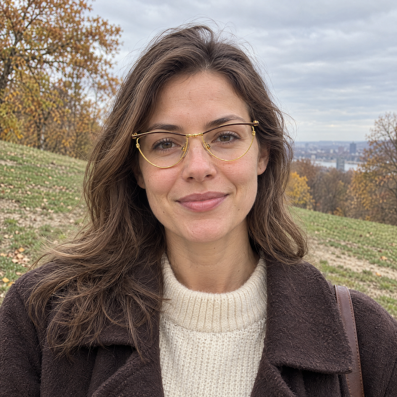 Topcon women's gold and brown cat-eye vintage glasses.