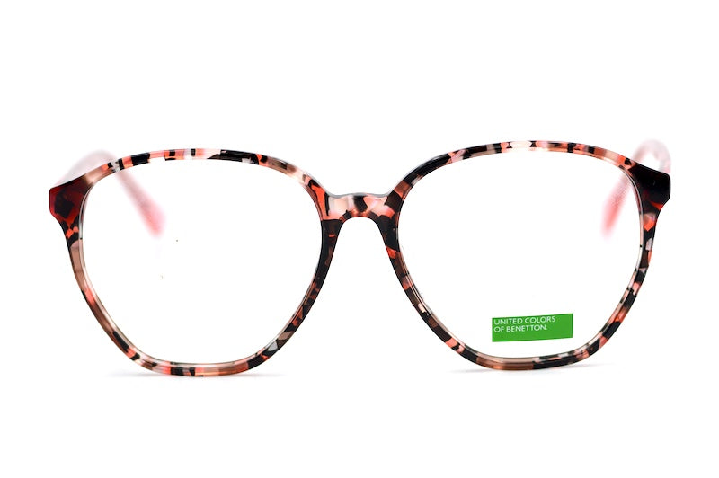 UCOB 1073 Pink mottled oversized sustainable glasses. 