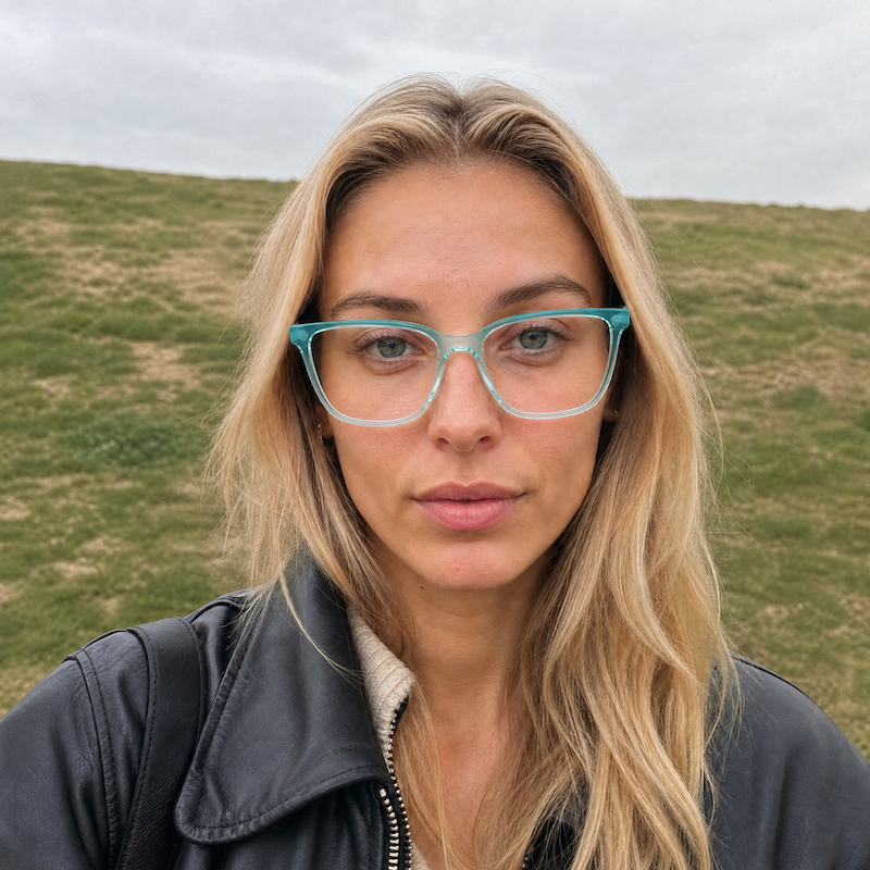UCOB 1110 Mint Glasses. Women's stylish sustainable glasses.
