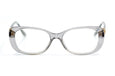 Versace 3234-B women's sustainable glasses. Grey cat-eye Versace glasses. 