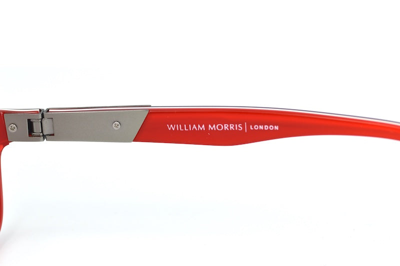 William Morris 6963 men's navy rectangular glasses.