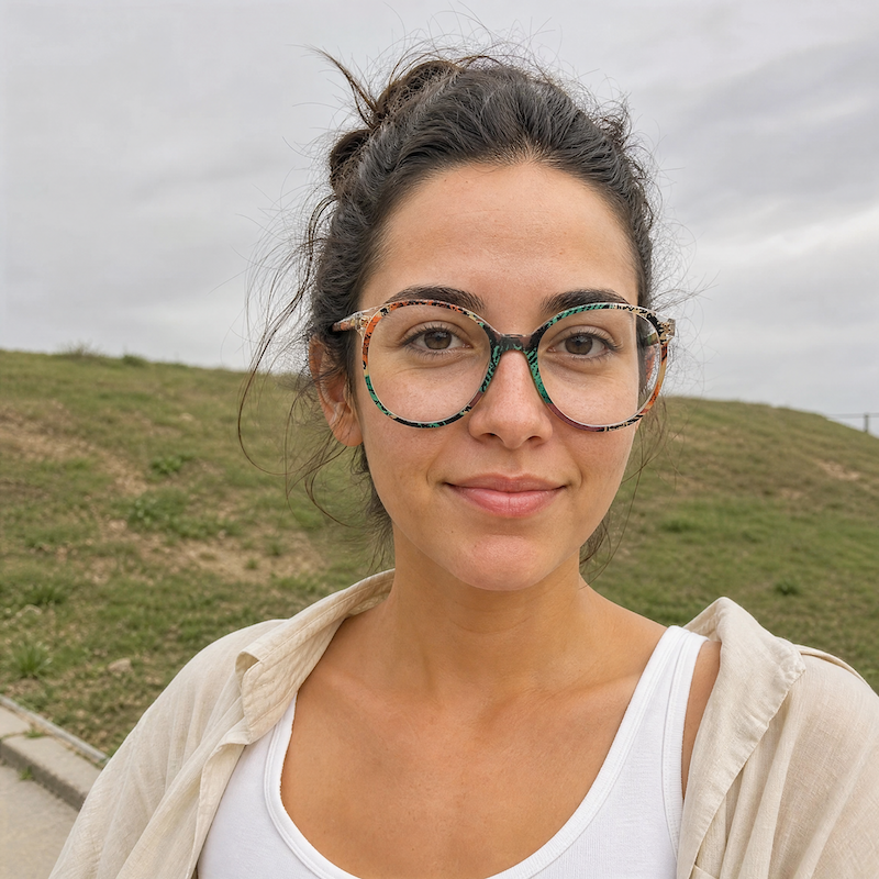 Zoe 2201 women's 80s oversized tropical print vintage glasses