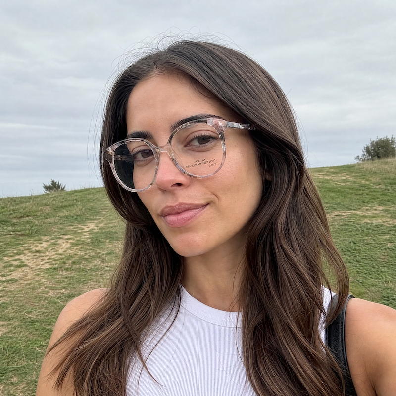 Zoe 2402 Women's 80s Oversized Vintage Glasses