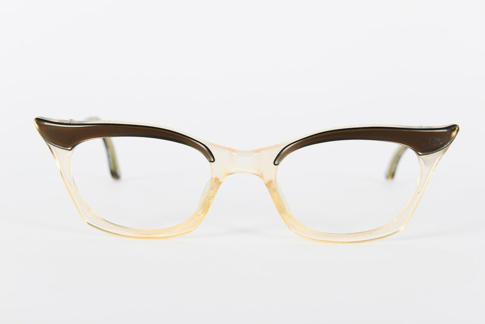 Cateye - 1950s-1960s Brown Champagne