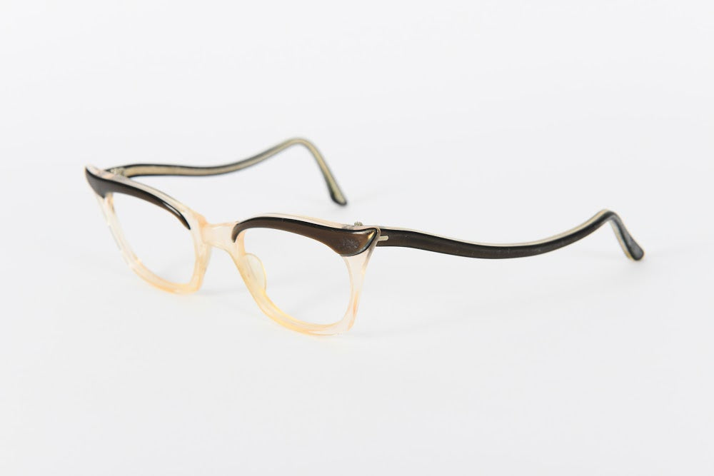 Cateye - 1950s-1960s Brown Champagne