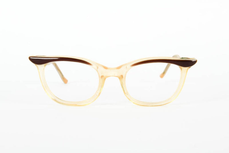 Cateye - 1940s-1950s Brown Champagne