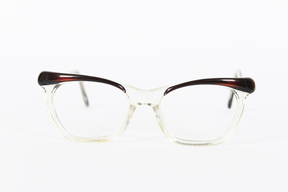 Cateye - Brown Clear Plastic 1940s-1960s