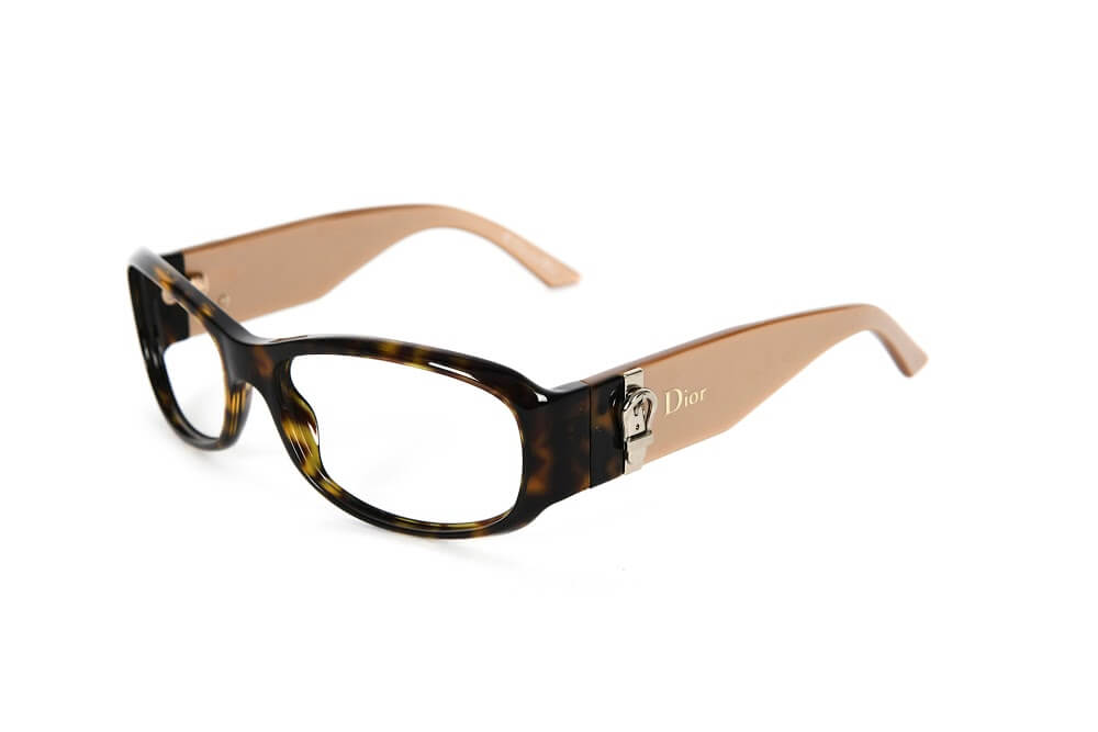 Christian Dior - Brown Tortoiseshell Dull Gold