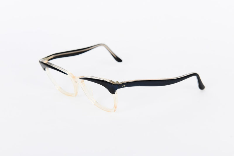 Cateye - 1940s-1960s Navy Crystal Plastic