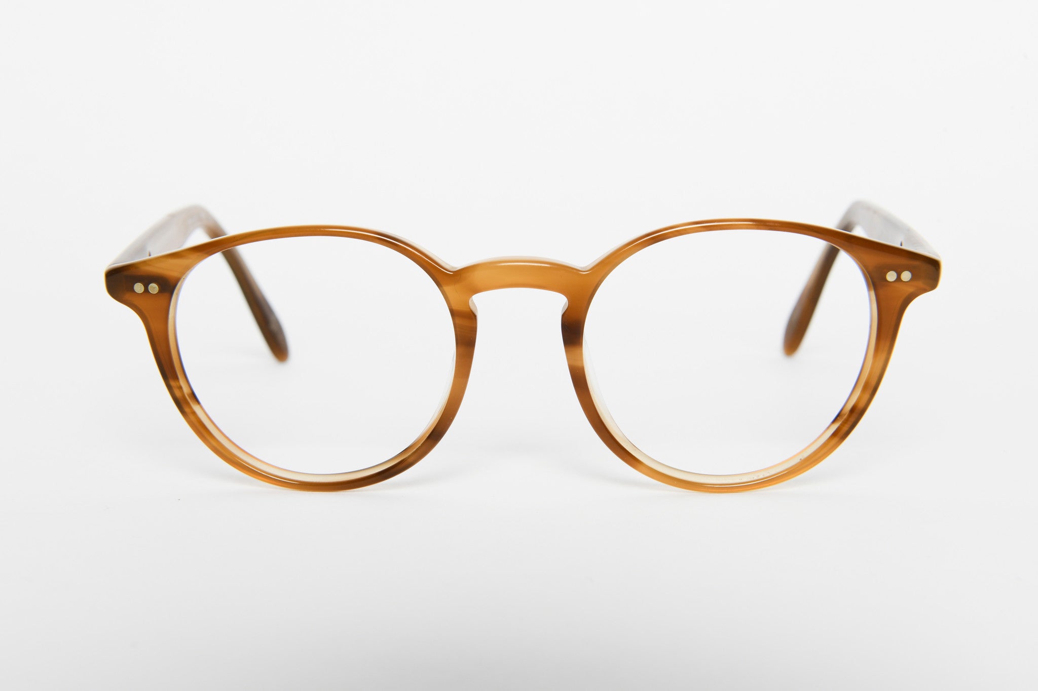 Oliver Peoples - Brown Round Plastic