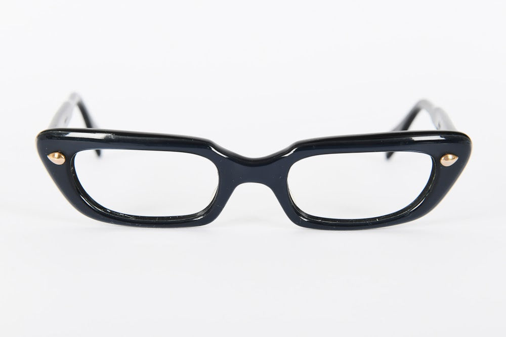 Cateye - 1950s-1960s Black Plastic