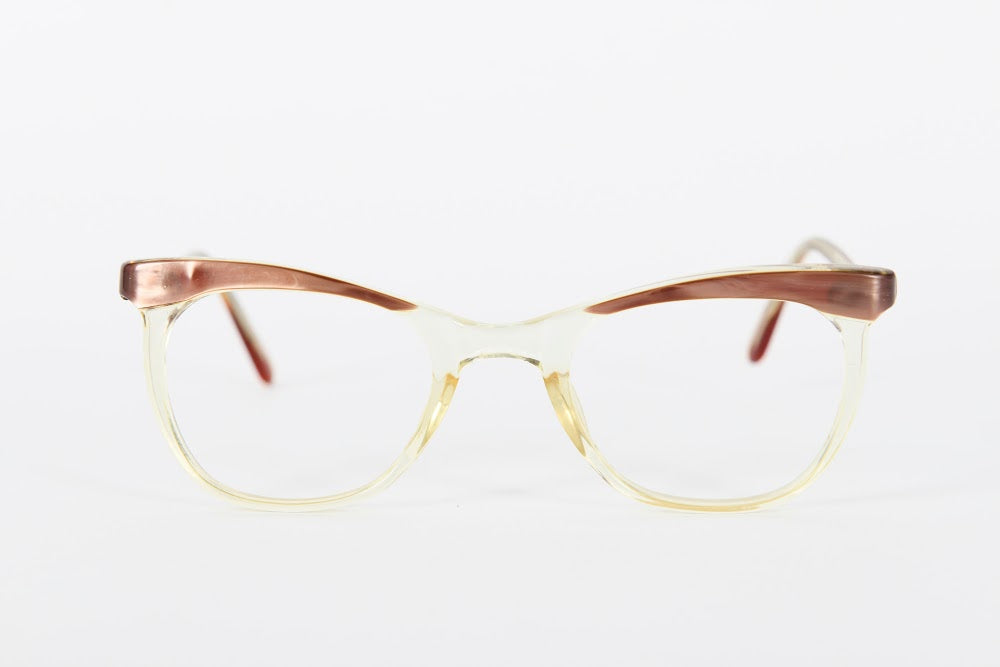 Cateye - 1940s-1960s Brown Champagne