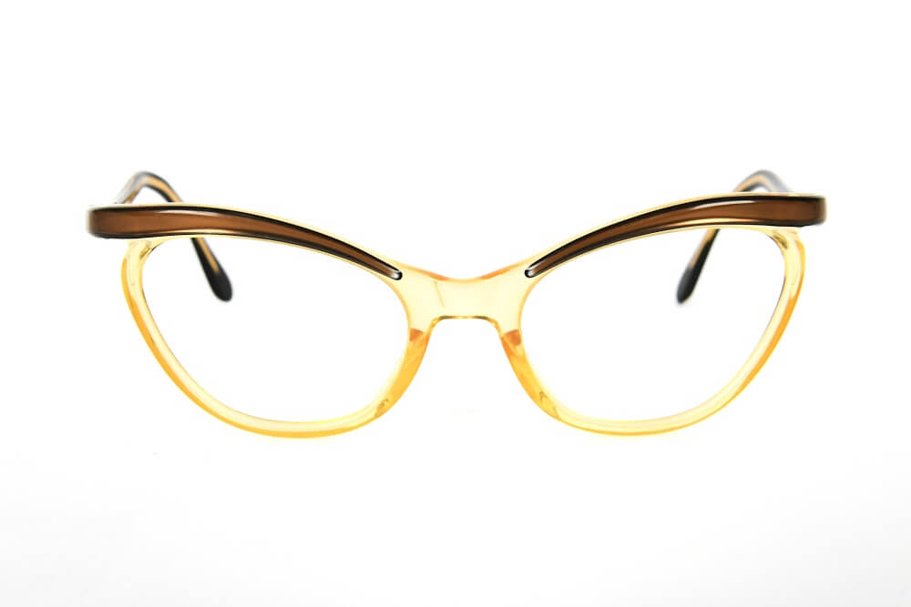 Cateye - 1940s-1960s Brown Champagne Cateye