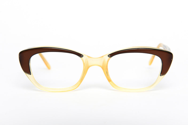 Cateye - 1940s-1960s Brown Clear